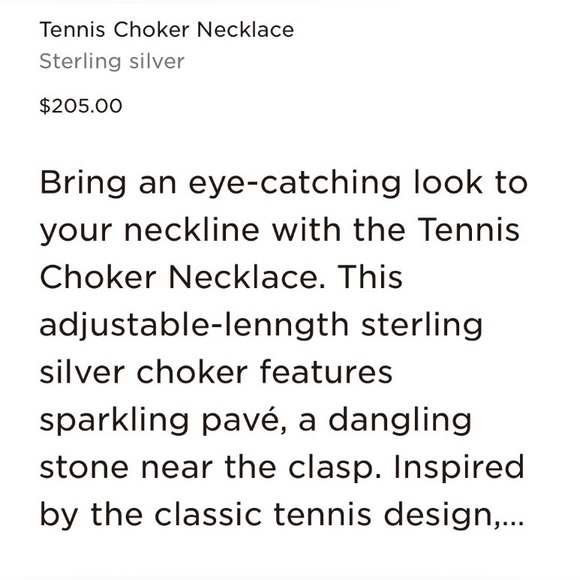 New- Pandora Sterling Silver Tennis Choker Necklace - Picture 4 of 11